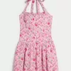 Neckholder-Minikleid mit tiefer Taille Neckholder-Minikleid mit tiefer Taille