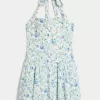 Neckholder-Minikleid mit tiefer Taille Neckholder-Minikleid mit tiefer Taille
