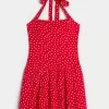 Neckholder-Minikleid mit tiefer Taille Neckholder-Minikleid mit tiefer Taille