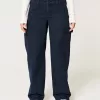 Niedrig geschnittene, konisch zulaufende Baggy-Zimmermannshose Niedrig geschnittene, konisch zulaufende Baggy-Zimmermannshose