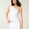One-Shoulder-Top aus Leinenmischung One-Shoulder-Top aus Leinenmischung