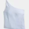 One-Shoulder-Top aus Leinenmischung One-Shoulder-Top aus Leinenmischung
