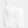 One-Shoulder-Top aus Leinenmischung One-Shoulder-Top aus Leinenmischung
