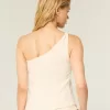 One-Shoulder-Top aus Leinenmischung One-Shoulder-Top aus Leinenmischung