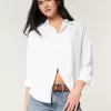 Oversize-Hemd aus Leinenmischung Oversize-Hemd aus Leinenmischung