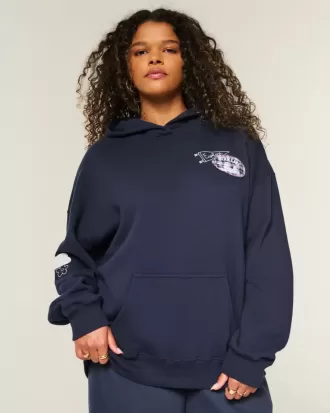 Oversize-Hoodie mit Bear Lake-Grafik