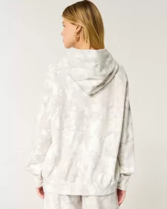 Oversize-Hoodie mit Camouflage-Muster