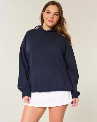Oversize-Hoodie mit Fruchtgrafik