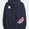 Oversize-Hoodie mit Fruchtgrafik Oversize-Hoodie mit Fruchtgrafik