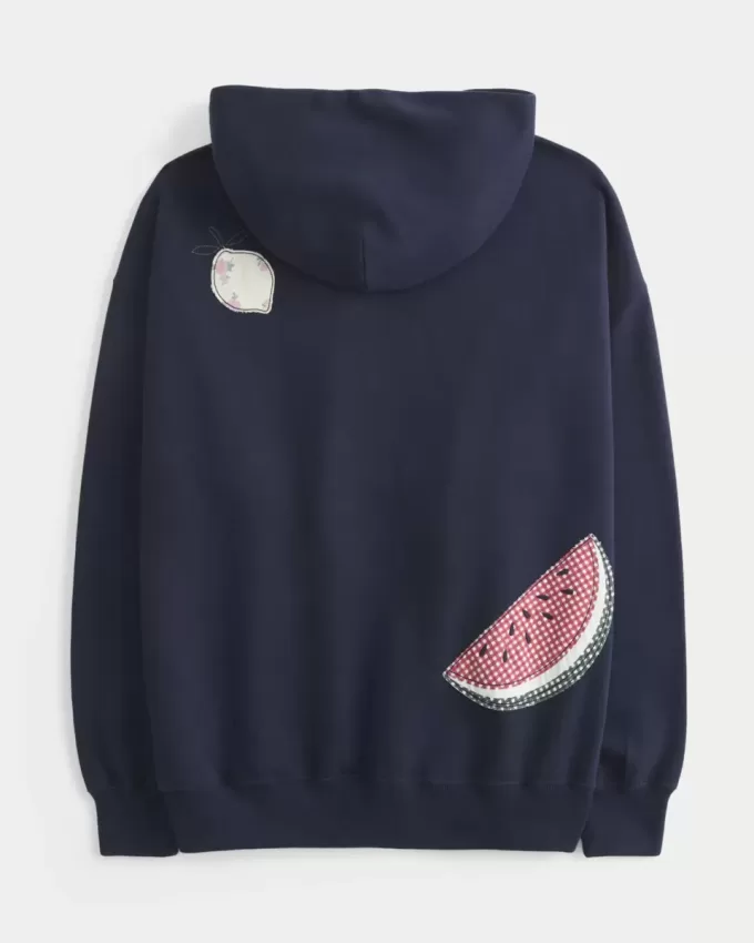 Oversize-Hoodie mit Fruchtgrafik Oversize-Hoodie mit Fruchtgrafik
