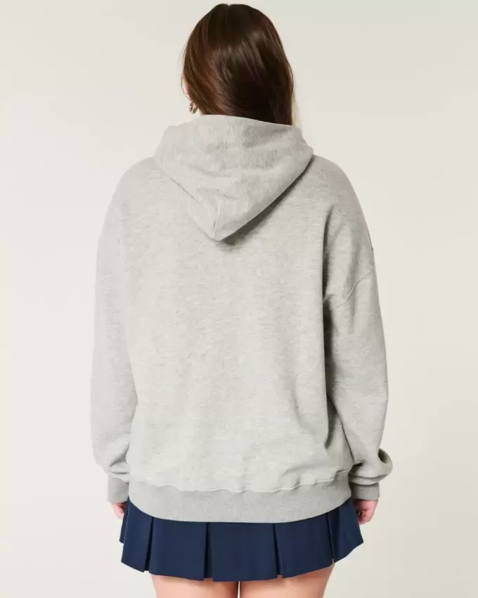 Oversize-Hoodie mit Fußball-Grafik