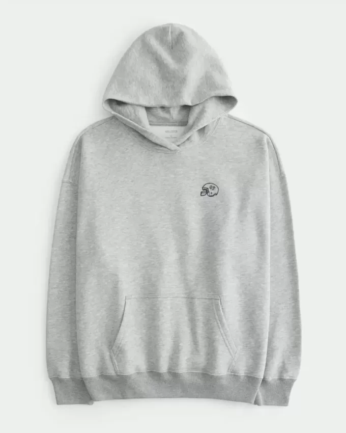 Oversize-Hoodie mit Fußball-Grafik