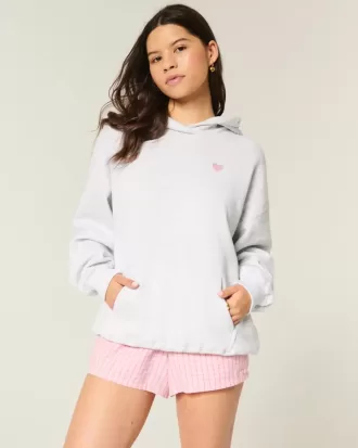 Oversize-Hoodie mit „I Heart LA“-Grafik