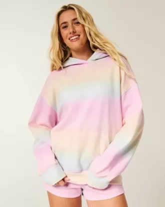 Oversize-Hoodie mit Muster