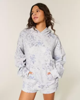 Oversize-Hoodie mit Muster Oversize-Hoodie mit Muster