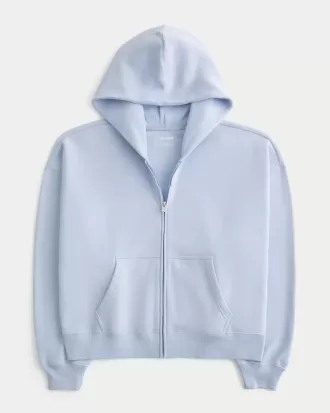 Oversize-Kapuzenpullover mit Reißverschluss