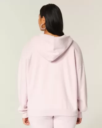 Oversize-Kapuzenpullover mit Reißverschluss