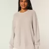 Oversize-Pullover mit Rundhalsausschnitt Oversize-Pullover mit Rundhalsausschnitt