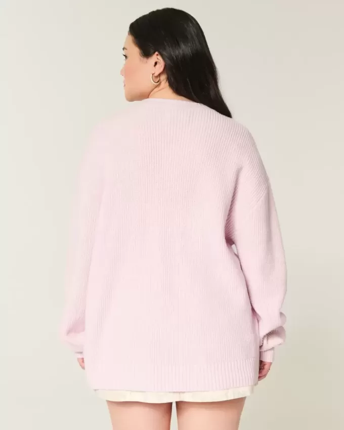 Oversize-Pullover mit Rundhalsausschnitt Oversize-Pullover mit Rundhalsausschnitt