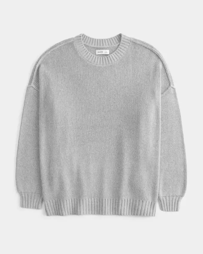 Oversize-Pullover mit Rundhalsausschnitt Oversize-Pullover mit Rundhalsausschnitt
