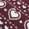 Oversize-Pullover mit Rundhalsausschnitt und Herzmuster Oversize-Pullover mit Rundhalsausschnitt und Herzmuster