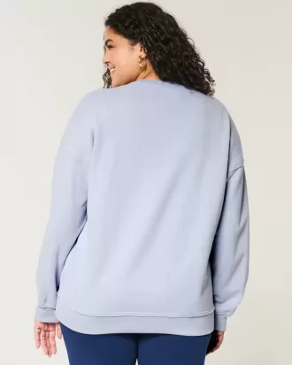 Oversize-Sweatshirt mit Gameday-Grafik und eingekerbtem Ausschnitt