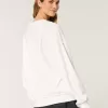 Oversize-Sweatshirt mit Grafik und eingekerbtem Ausschnitt der University of Texas Oversize-Sweatshirt mit Grafik und eingekerbtem Ausschnitt der University of Texas