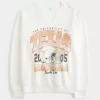 Oversize-Sweatshirt mit Grafik und eingekerbtem Ausschnitt der University of Texas Oversize-Sweatshirt mit Grafik und eingekerbtem Ausschnitt der University of Texas