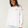 Oversize-Sweatshirt mit Rundhalsausschnitt und Grafik für den Abschlussjahrgang 2025 Oversize-Sweatshirt mit Rundhalsausschnitt und Grafik für den Abschlussjahrgang 2025
