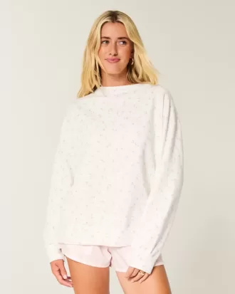Oversize-Sweatshirt mit Schleife auf der Rückseite