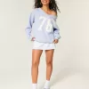 Oversize-Sweatshirt mit V-Ausschnitt und Zahlengrafik Oversize-Sweatshirt mit V-Ausschnitt und Zahlengrafik