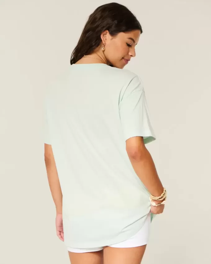 Oversize-T-Shirt mit Fisch-Grafik Oversize-T-Shirt mit Fisch-Grafik