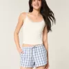 Oxford-Shorts aus Baumwolle mit Bindeband Oxford-Shorts aus Baumwolle mit Bindeband