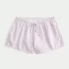 Oxford-Shorts aus Baumwolle mit Bindeband