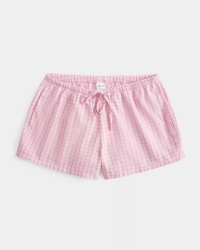 Oxford-Shorts aus Baumwolle mit Bindeband Oxford-Shorts aus Baumwolle mit Bindeband