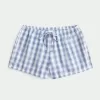 Oxford-Shorts aus Baumwolle mit Bindeband Oxford-Shorts aus Baumwolle mit Bindeband