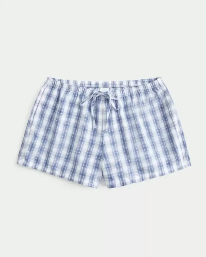 Oxford-Shorts aus Baumwolle mit Bindeband Oxford-Shorts aus Baumwolle mit Bindeband