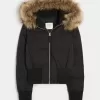 Puffer-Bomberjacke mit Kunstpelzbesatz Puffer-Bomberjacke mit Kunstpelzbesatz