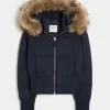 Puffer-Bomberjacke mit Kunstpelzbesatz Puffer-Bomberjacke mit Kunstpelzbesatz
