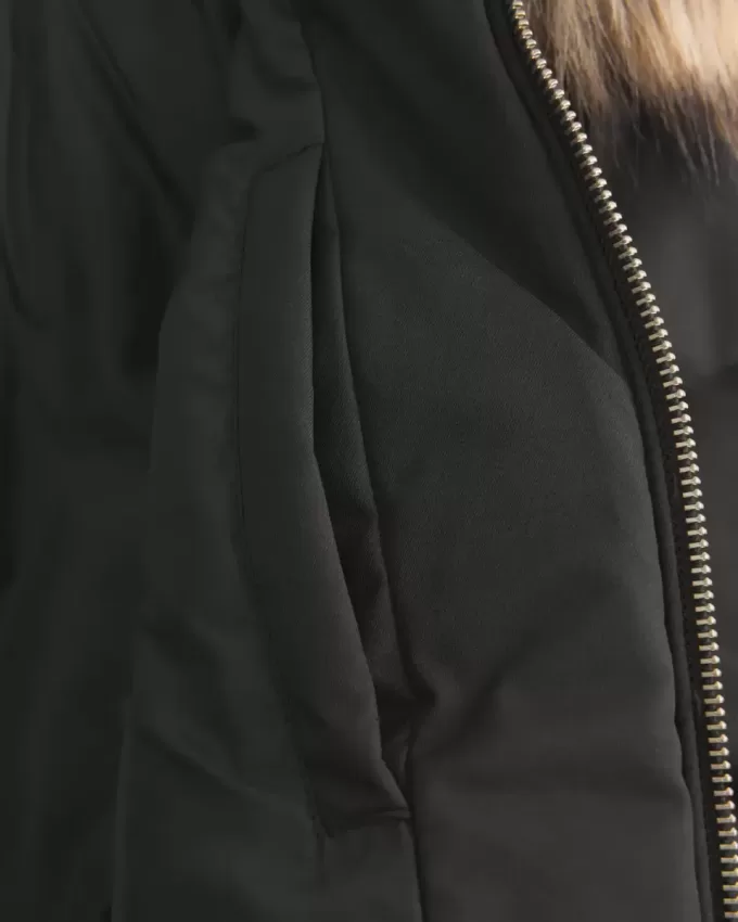 Puffer-Bomberjacke mit Kunstpelzbesatz Puffer-Bomberjacke mit Kunstpelzbesatz
