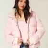Pufferjacke mit Kunstpelzfutter Pufferjacke mit Kunstpelzfutter