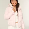Pufferjacke mit Kunstpelzfutter Pufferjacke mit Kunstpelzfutter