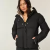 Pufferjacke mit Kunstpelzfutter Pufferjacke mit Kunstpelzfutter