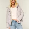 Pufferjacke mit Kunstpelzfutter Pufferjacke mit Kunstpelzfutter
