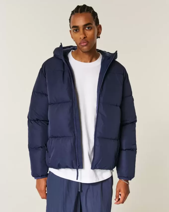 Pufferjacke mit Kunstpelzfutter Pufferjacke mit Kunstpelzfutter