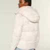 Pufferjacke mit Kunstpelzfutter Pufferjacke mit Kunstpelzfutter