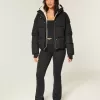 Pufferjacke mit Kunstpelzfutter Pufferjacke mit Kunstpelzfutter