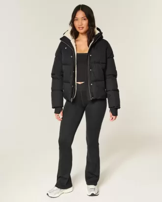 Pufferjacke mit Kunstpelzfutter