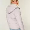 Pufferjacke mit Kunstpelzfutter Pufferjacke mit Kunstpelzfutter