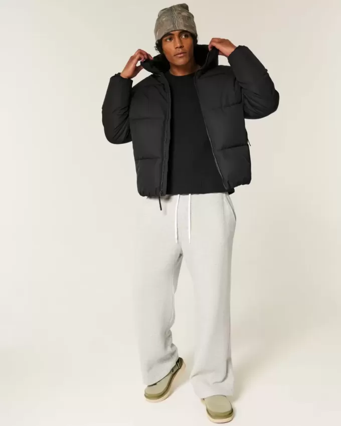 Pufferjacke mit Kunstpelzfutter Pufferjacke mit Kunstpelzfutter